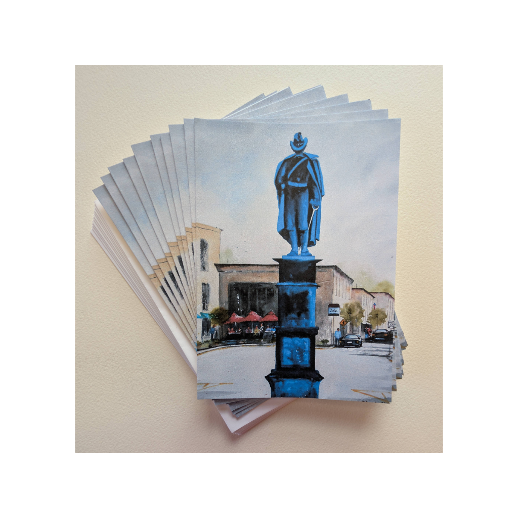 Man on the Monument Urbana, Ohio Greeting Card Set
